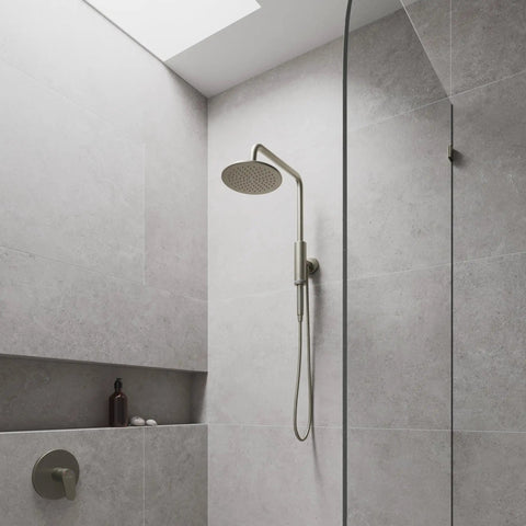 8 Inch Rain Shower Head With Magnetic Handheld Sprayer Polished Chrome No Remodel Needed super easy retrofit includes hose