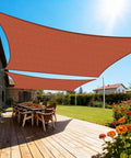Rust Red Sun Shade Sail 11x25 Feet Custom Size Rectangle Canopy Cover With 95 Percent UV Blocking For Patio Backyard Deck Pergola Pool And Garden Areas Easy Install