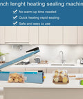 Tabletop 16 Inch Heat Sealer For Mylar Bags And Plastic Poly Bags 110 Volt Manual Bag Sealing Machine on kitchen countertop