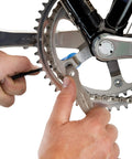 CNW-2 Chainring Nut Wrench for your bike chainring bolts, double ended tool fits slotted nuts, DIY cyclist using the tool