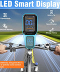 26 Inch Commuter Electric Bike For Adults With 5 Level Pedal Assist And 7 Speed Gears, Top Speed 25 MPH, 720W Motor, 375Wh Battery, 50 Mile Range, Lockable Suspension Fork, Lightweight City Cruiser Ebike LCD smart display on handlebars with speed and battery indicators
