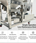 Premium Stainless Steel Z Type Bucket Elevator Featuring Spacious 150 Liter Hopper And Rock Solid Three Meter Vertical Lift close-up of low-maintenance design.