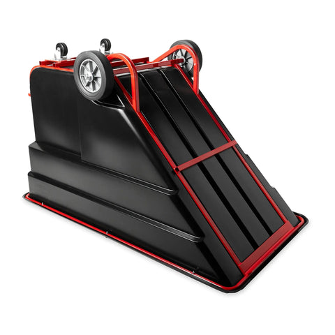 Heavy Duty HDPE Utility Cart With Steering Wheels And 1200 Pound Capacity Roll It Anywhere Without Breaking A Sweat Rock Solid Build Moves Through Doors And Elevators Built For The Long Haul In Black
