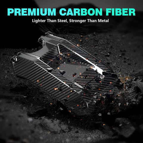 Carbon Fiber Battery Cover For Surron LBX And Sur Ron Light Bee X Electric Dirt Bike Black Shield Heavy Duty Battery Lid Guard Wrap