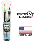 Reel Care Oil And Grease Kit With Two 10ml Syringes For Spinning And Baitcasting Reels, Works In Freshwater Saltwater Hardwater, Low Temp Performance -50F/-40C, All Weather Reel Maintenance For Smoother Casting And Longer Gear Life. Two 10ml syringes in clear tube, made in USA.