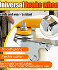 Close-up of universal brake wheel for Straight Up Heavy Duty Drywall Mover Panel Dolly, showcasing durable gliding and rotation.