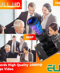 USB Camera With 2.9mm Wide Angle Fisheye Lens 1080P Webcam featured with 2MP sensor for smooth 1080p60 streaming, office meeting setup.