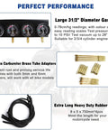 Motorcycle Fuel Vacuum Carburetor Synchronizer Gauge Kit With 4 Precision Gauges And Individual Damping And Calibration Controls On A Heavy Metal Bench Base For Easy Bike Carb Sync, 4-gauge set