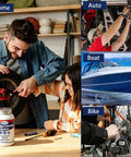 Premium White Lithium Grease Multi Purpose Lubricant used on bike wheels and auto repairs for smooth operation.
