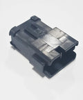 Heavy Duty DT Series Crimp Connectors Pack Of One Hundred 12 Cavities 16 Gauge Slick Nickel Plated Contacts straight connector side view