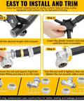 3/4 Inch By 200 Ft Black HDPE Air Piping Kit With Aluminum Wall Outlet Blocks Easy Installation Steps Diagram