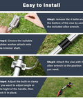Installation steps for Ergonomic Trimmer Grip With Shoulder Strap Harness For String Trimmers And Weed Eaters