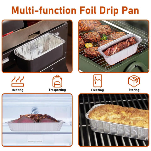 Grease Cup Liners For Blackstone Griddles 17 22 28 36 Inch Disposable Aluminum Drip Pan Liners Grill Tray Catchers, multi-use image
