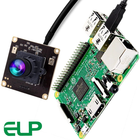 4K USB Camera With 170 Degree Fisheye Lens And Built In Microphone, Ultra HD 3840x2160 At 30FPS, IMX317 Sensor connected to circuit board