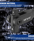 Gator Tough 16 Inch Heavy Duty Breaker Bar With Swivel Flex Head And 3/8 And 1/2 Inch Drives showcasing durable chrome alloy material.