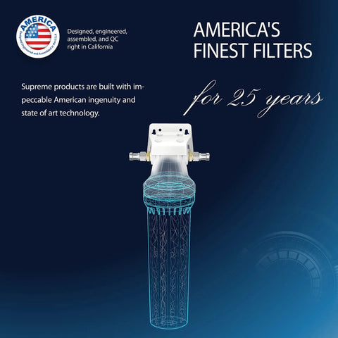 Under Sink Water Filtration System With USA Made Filter High Capacity Removes Lead Chlorine Heavy Metals Taste Odor And Chemicals