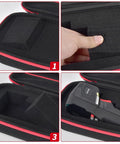 Tough Thermal Camera Case With Adjustable Inner Sponge For TOPDON TC004 HSFTOOLS HF96 H128 Thermal Imager Protective Storage Box For Sensitive Infrared Camera Gear And Accessories, open with thermal imager inside