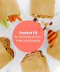 Greaseproof Paper Sandwich Bags 200 Pack 7 By 6 By 1 Inches Unbleached Brown Bags For Bakery Donuts Bagels Snacks