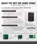 Instruction manual for Two Pack Dip Switch Garage Door Opener Remote Replacement for 9 and 12 Dip Switch Models From 1982 to 1996