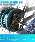26 Inch Electric Mountain Bike for Adults With Peak 749W Motor, Trail Ready 19.8 Mph Ebike motor detail view