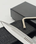 Rugged Folding Knife With Belt Clip For Camping And Outdoor Gear, 8.27 Inch Overall Length, 3.9 Inch Blade, on black mat