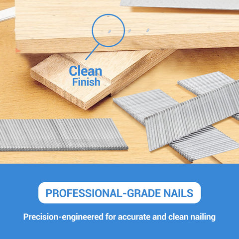 16 Gauge Angled Finish Nails Two And A Half Inches 20 Degree Galvanized for Electric or Pneumatic Nailers, pack of 2000