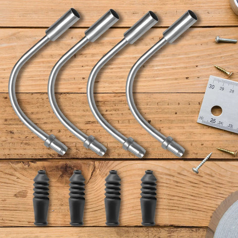 V Brake Noodle Cable Guide Set With Four Brake Pipe Guides And Rubber Boots For Mountain And Road Bikes Easy Replacement Kit