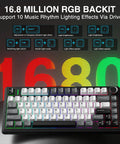 Tri Mode Wireless Gaming Keyboard With Hall Effect Magnetic Switches And Huge 4000mah Battery For Killer Responsive Action In Competitive PC Gaming, showing RGB backlit keys.