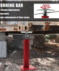 Heavy Duty Adjustable House Jacks For Leveling Crawlspace And Joist Beams 11 To 16 Inch Range With 6,860 To 9,920 Lbs Capacity Each Floor Jack Screw Pole Brace For Cellar Ceiling 2 Pack installed under floor