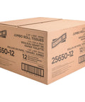 Box of Jumbo 2 Ply Bath Tissue For Commercial Dispensers, Unscented White Toilet Paper Roll 3.3 Inch By 650 Foot, 12 Count Bulk Pack