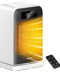 Cozy Up Quick Heat Space Heater With Dual 1500 And 900W Power, Auto Temperature Control, LED Display, Eco Mode, 0 to 12 Hour Timer
