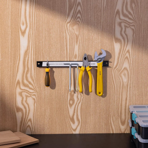 Magnetic Tool Holder Rack Set Of 4 For Garage Wall Mount 12 Inch Heavy Duty Tool Strip With Powerful Magnets holding tools