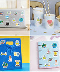 Natural Sciences Roll Sticker Pack 2 Rolls 1000 Biology Experiment Decals decorating laptop, notebook, gift bag, and cups