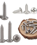 Assorted screws from 600 Piece Self Tapping Sheet Metal Screw Kit In 12 Sizes M2 M2.2 M2.6 M3 Pan Head 304 Stainless Steel