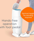 Registry Gift Set Includes Complete Diaper Pail With Foot Pedal Odor Control System 8 Refill Bags And 1 Carbon Filter Perfect Starter Kit