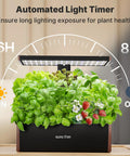 Indoor Hydroponics Growing System With 20 Pods And 12 Support Sticks 30W LED Grow Light 10L Water Tank Up To 25 Inches High