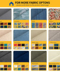 Fabric color and pattern options for Custom Bench Cushions With Fabric Color And Size Options Non Slip Waterproof.
