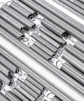 12 Pack Heavy Duty Extension Springs With Hook Ends, 0.035 Inch Wire, 0.25 Inch Outer Diameter, 1.5 Inch Long, 304 Stainless Steel displayed