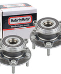 Front Wheel Bearing And Hub Assembly With ABS 5 Lug 2pc Set For Mazda 3 Sport And Mazda CX3 Low Runout Quiet Ride Fits AWD And FWD