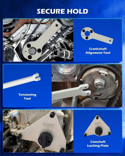 Crankshaft alignment and camshaft locking tools in 12 Piece 1.4L MultiAir Timing Tool Kit Pro Grade Engine Timing Belt Tool Set