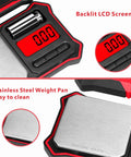 Portable Digital Pocket Scale With 200g Capacity And 0.01g Readability, LCD Backlit Display, stainless steel pan