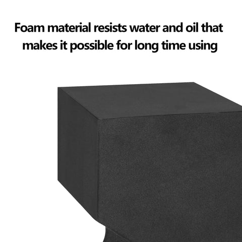 Close-up of foam material on Two Pack Portable Shooting Rest Benches For Rifles, Pistol And Shotgun with oil-resistant feature