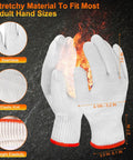 BBQ Gloves Set With 50 Disposable Nitrile Gloves And 2 Reusable Cotton Liners For Cooking Food Prep Powder Latex Free Heat Resistant