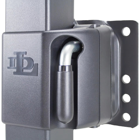 DLx-SF Marine jack swivel, gray metal with side mounting bracket and swivel pin, 2,000 lb capacity