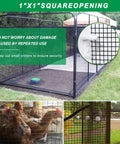 16 Gauge Black Vinyl Coated Welded Wire Mesh Roll 24 Inch By 50 Foot 1x1 Inch Square Hardware Cloth as garden fencing