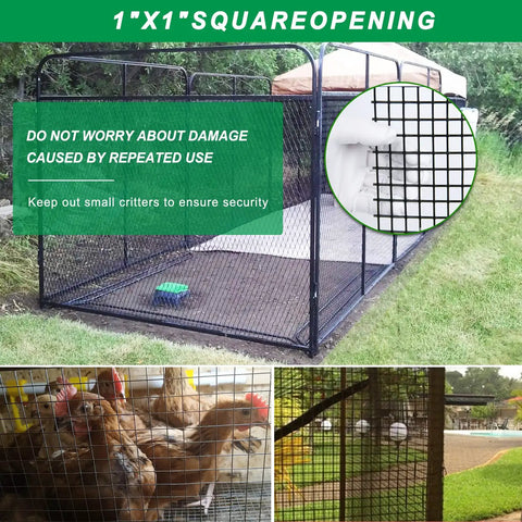 16 Gauge Black Vinyl Coated Welded Wire Mesh Roll 24 Inch By 50 Foot 1x1 Inch Square Hardware Cloth as garden fencing