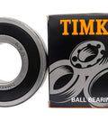 6309 2RS Double Rubber Sealed Ball Bearing With 45 Mm Bore next to packaging box