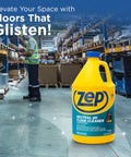 Neutral PH Industrial Floor Cleaner Concentrated Pro Grade Formula For All Surfaces No Rinse Needed Cleans Marble Granite Vinyl And Stone Floors While Preserving Polish And Protective Coating Makes Up To 128 Gallons in warehouse.