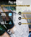 Water Level Sensor Probe Kit Replacement 000016053 for Commercial Ice Makers with ice efficiency benefits chart