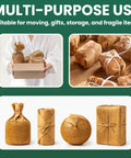 12 Inch By 150 Foot Honeycomb Packing Paper Roll For Moving And Shipping. Eco-friendly craft paper wrapped packages.